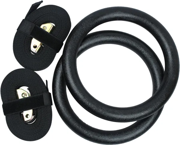 Odin Crossfit ABS Gymnastic Rings Plastic - Black