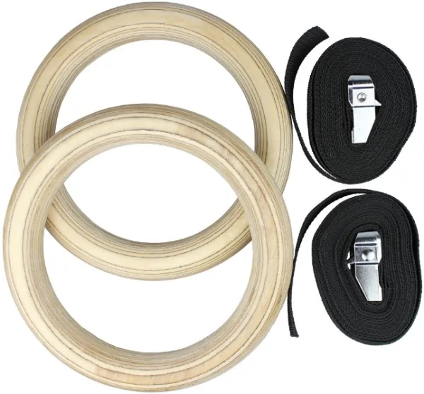 Odin Crossfit Pro Gymnastic Rings Wood 33mm