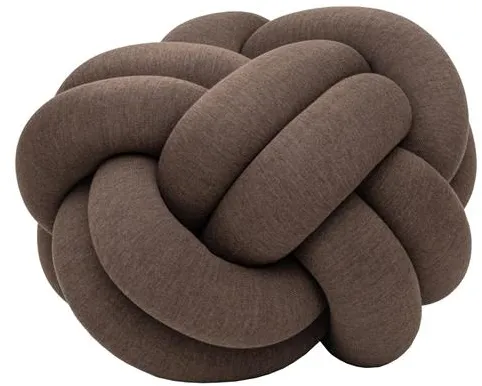 Design House Stockholm Knot Cushion XL Brown