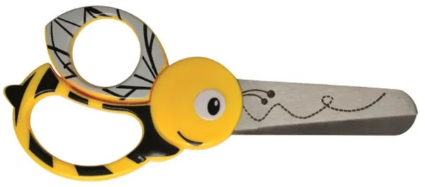 Fiskars children's scissors with bee pattern