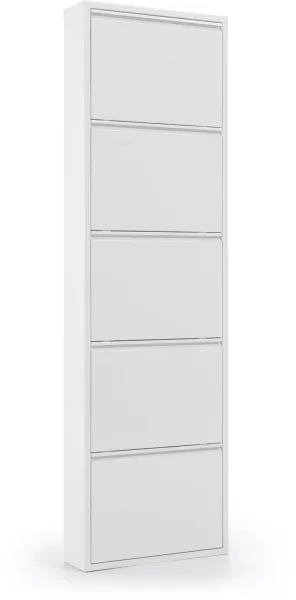 Ode, Shoe rack, white, H169x50x15 cm