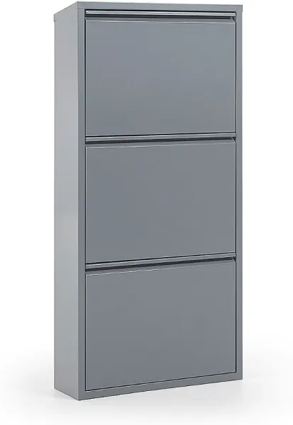 Ode, Shoe rack, grey, H103x50x15 cm